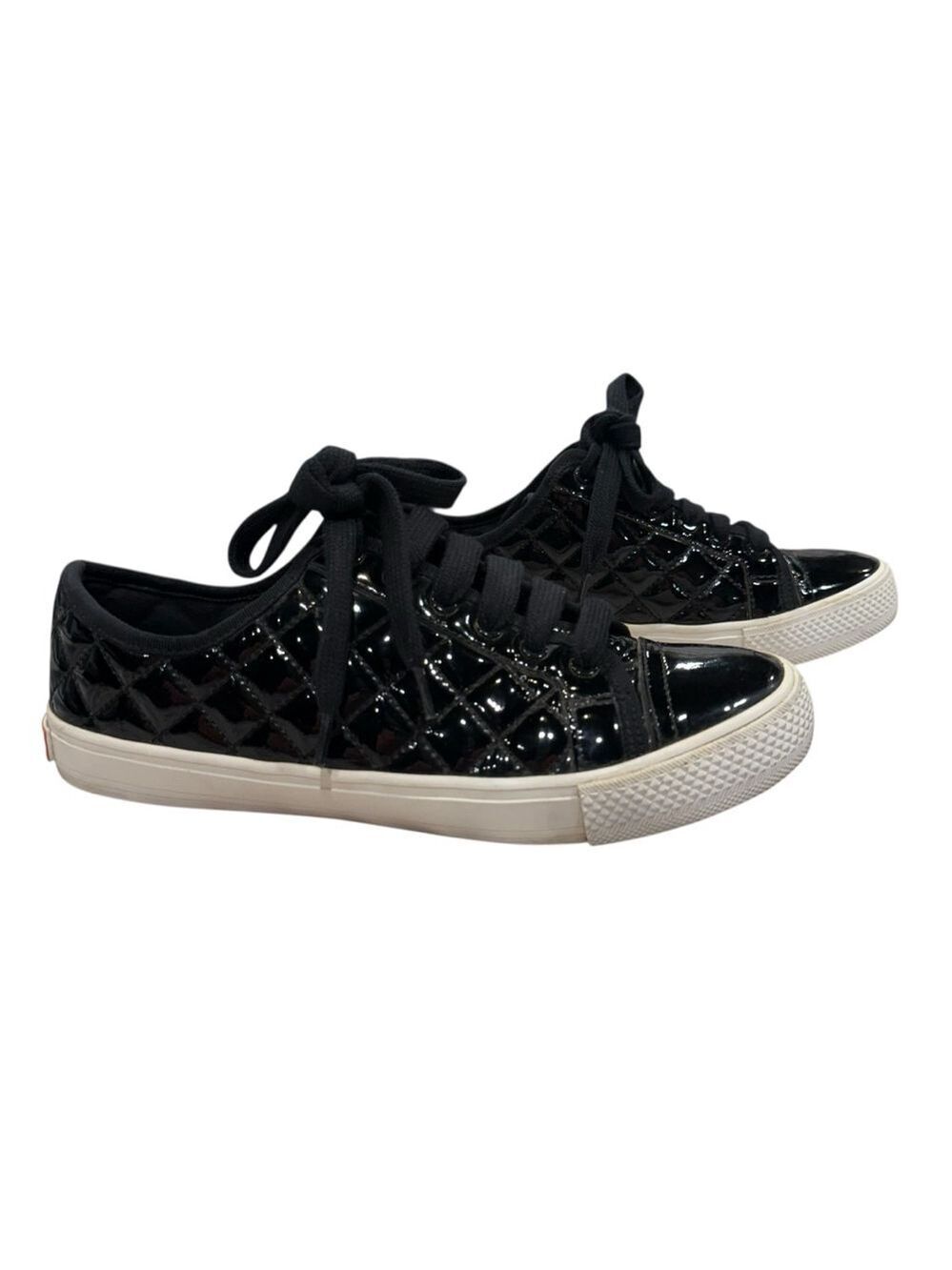 Tory Burch Sneakers Black Quilted 7.5